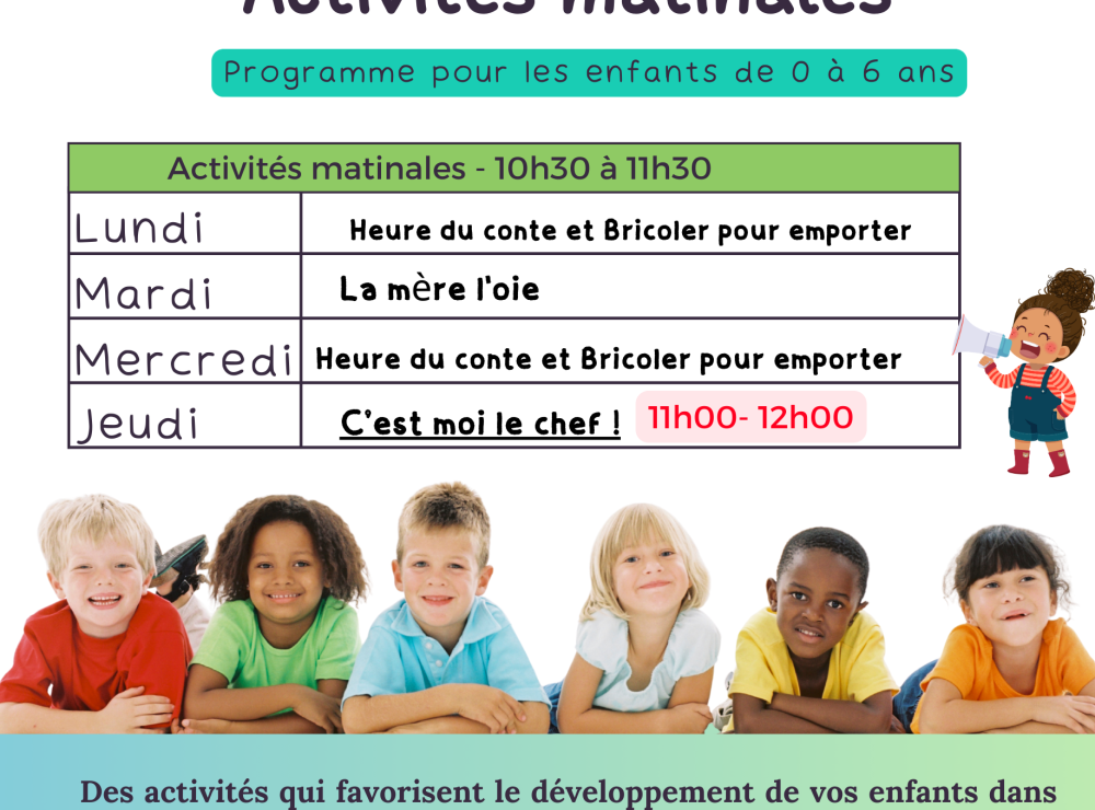 ACTIVITE MATINALE à jour